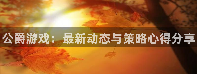 手机版天美娱乐客户端下载：公爵游戏：最新动态与策略心得分享