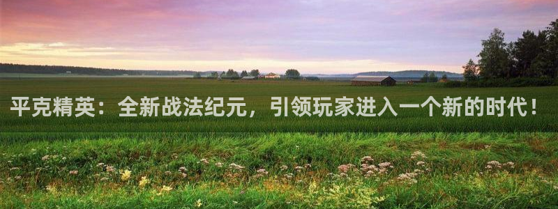 天美娱乐平台注册：平克精英：全新战法纪元，引领玩家进入一个新